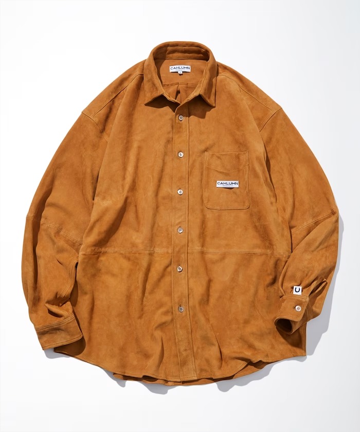 ファッションディレクター 長谷川昭雄氏ディレクション「CAHLUMN/カウラム」から”LAMB NAPPA /GOAT SUEDE LEATHER SHIRT”が発売！