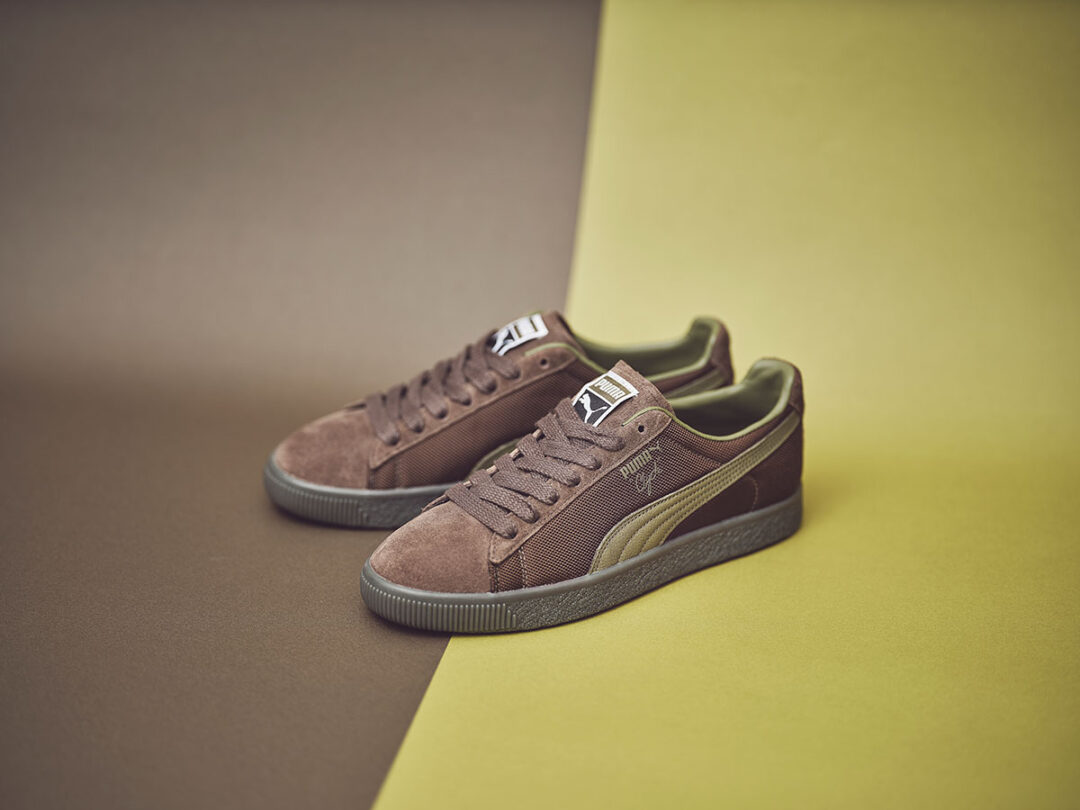 【2024年 2/21 発売】BILLY’S 限定！PUMA CLYDE SOPH “CHOCOLATE/PUMA OLIVE” (ビリーズ プーマ クライド) [396490-01/396490-02]