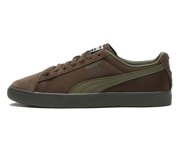 【2024年 2/21 発売】BILLY’S 限定！PUMA CLYDE SOPH “CHOCOLATE/PUMA OLIVE” (ビリーズ プーマ クライド) [396490-01/396490-02]