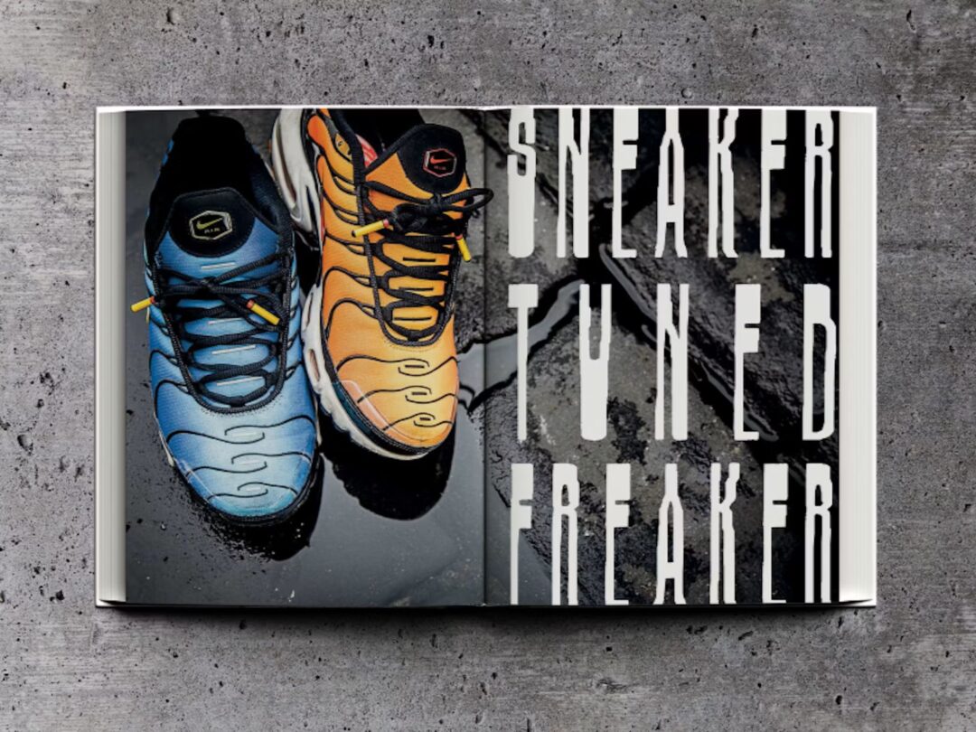 「AIR MAX PLUS」のユニークな25年の歴史を314ページにわたって紹介したコレクターズブック「Sneaker Freaker x Foot Locker STAY TUNED」が国内 atmos限定で2/24 発売 (スニーカー・フリーカー フットロッカー)