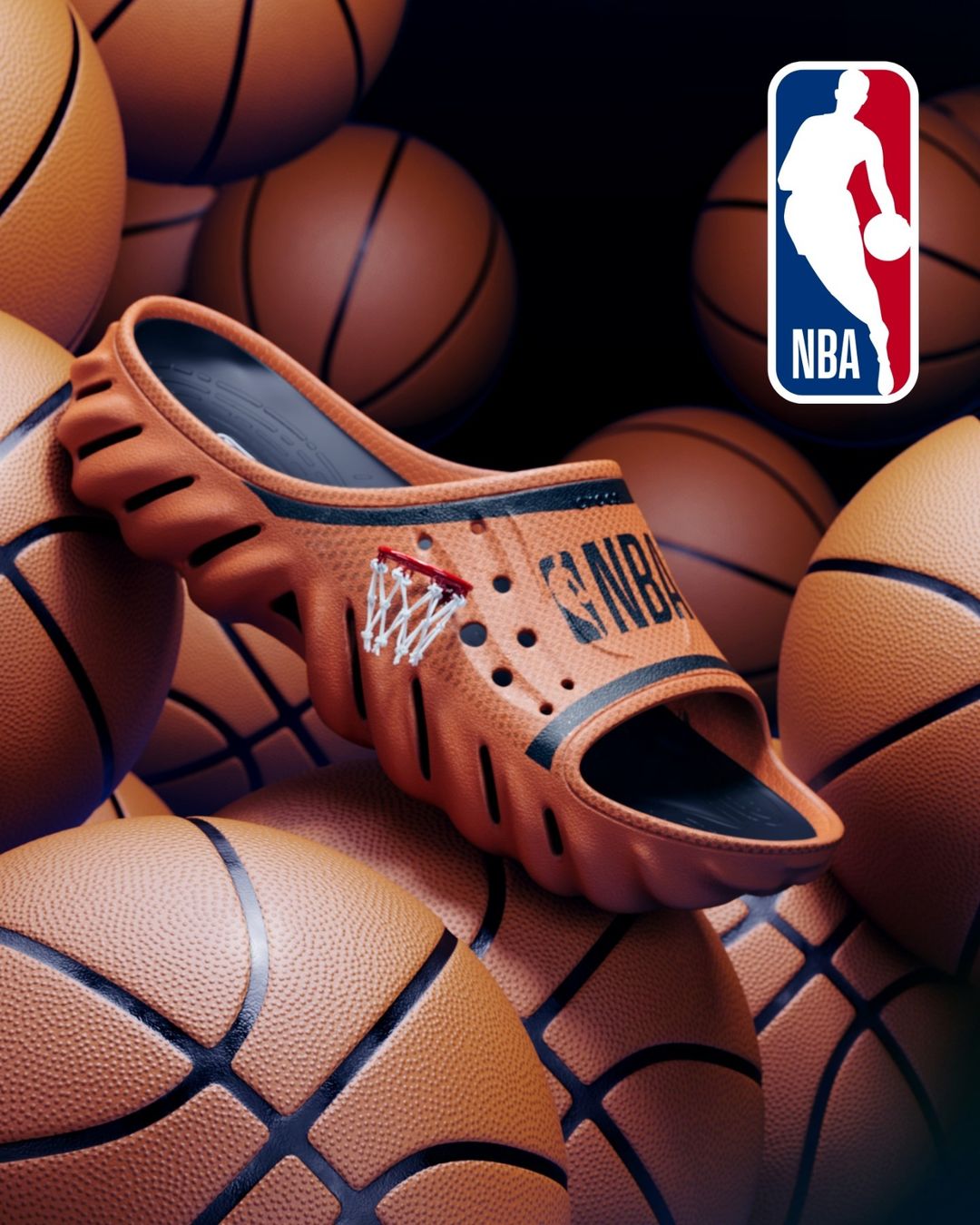 NBA × クロックス エコー スライドが発売 (Crocs ECHO SLIDE エヌビーエー)