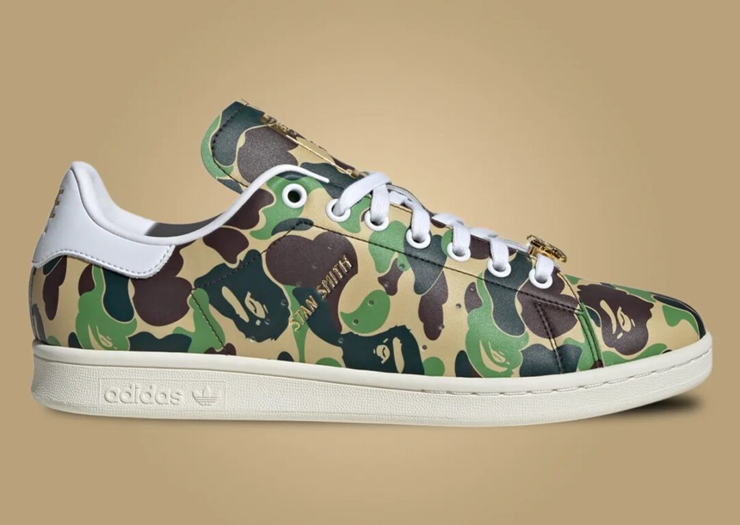 【2024年 2/10 発売】A BATHING APE × adidas Originals STAN SMITH “ABC CAMO” (ア ベイシング エイプ アディダス オリジナルス スタンスミス “ABC カモ”) [IG8949]