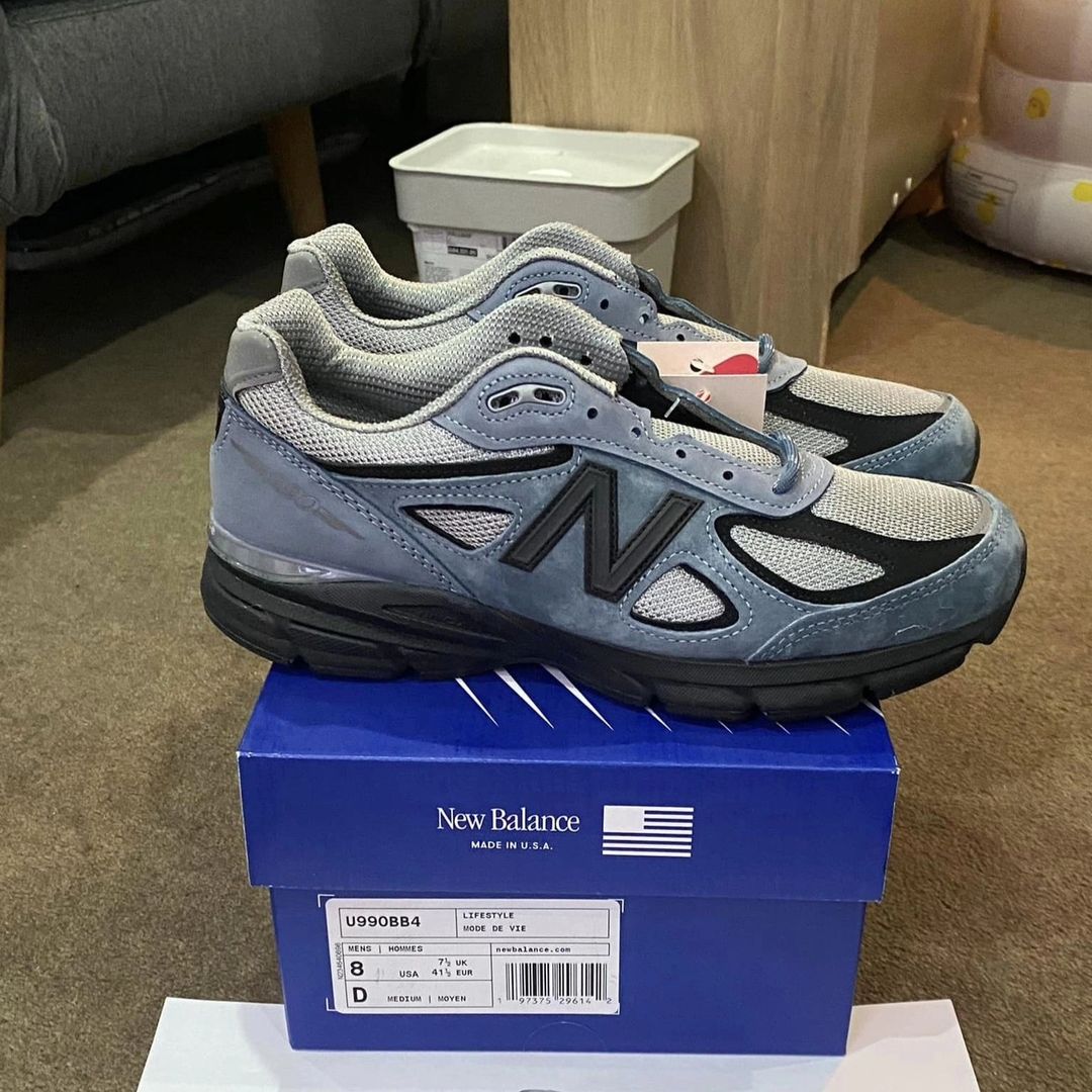 【2024年 3/28 発売】New Balance U990v4 BB4 “Arctic Grey/Black” Made in USA (ニューバランス メイドインUSA) [U990BB4]