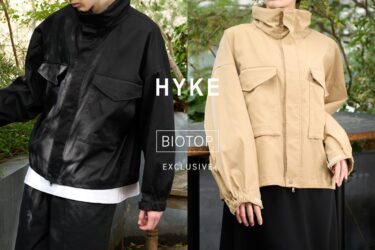 HYKE for BIOTOP exclusive “WEP JACKET EX”が2024年 3/1 発売 (ハイク ビオトープ ジャケット)