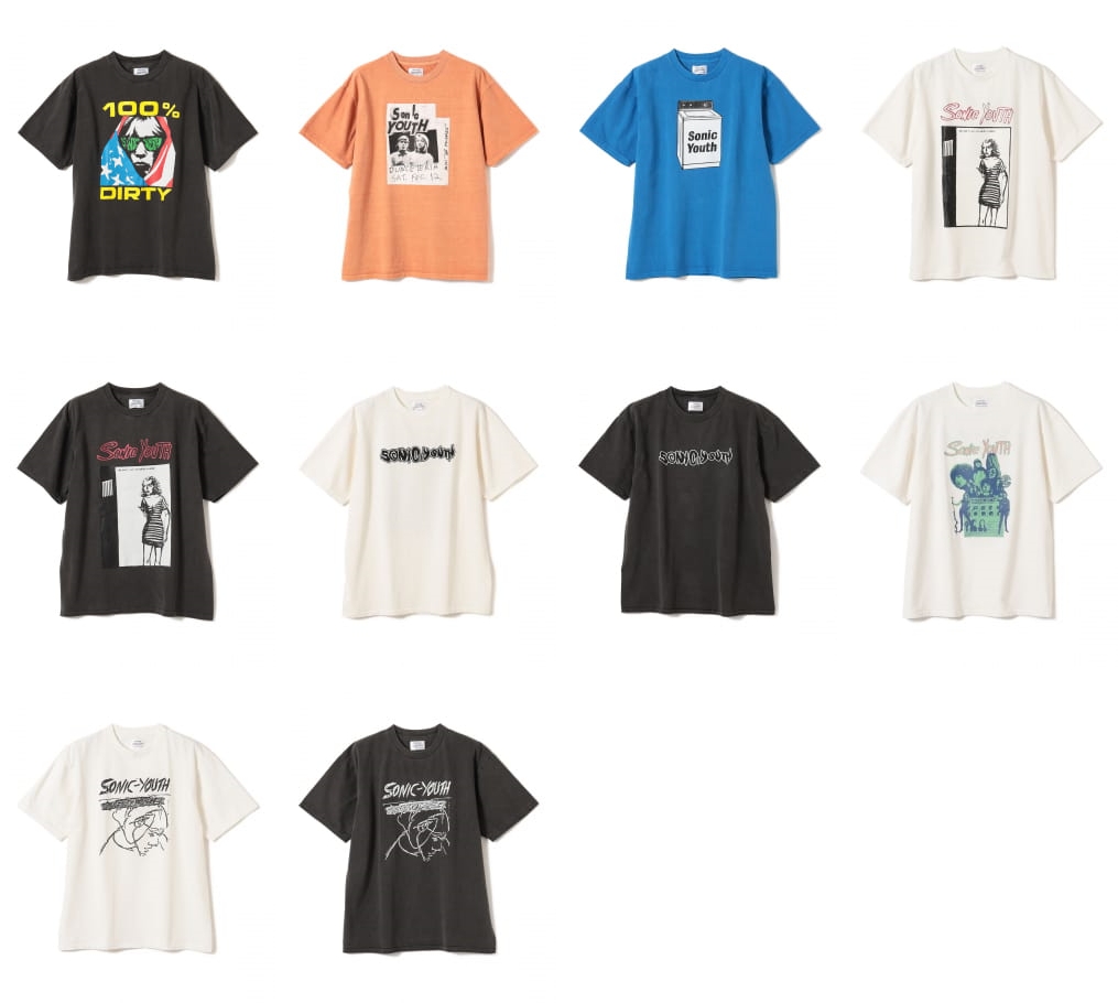 SONIC YOUTH × International Gallery BEAMS コラボが発売予定 (ソニックユース ビームス)