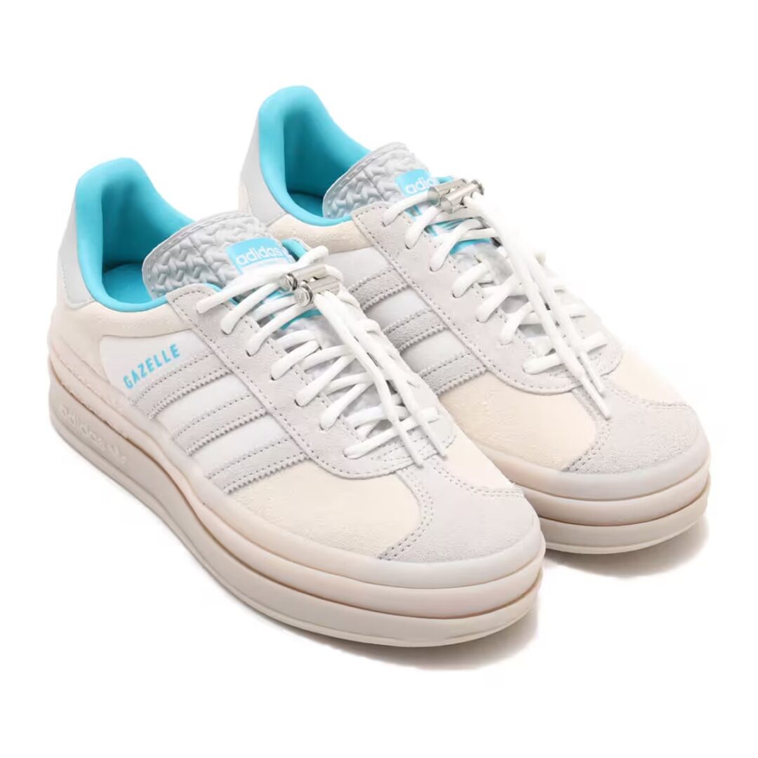 【2024年 3/29 & 4/12 発売】Ordinary People × adidas Originals GAZELLE BOLD “White/Blue” (オーディナリーピープル アディダス オリジナルス ガゼル ボールド) [IH9991/IH9992]