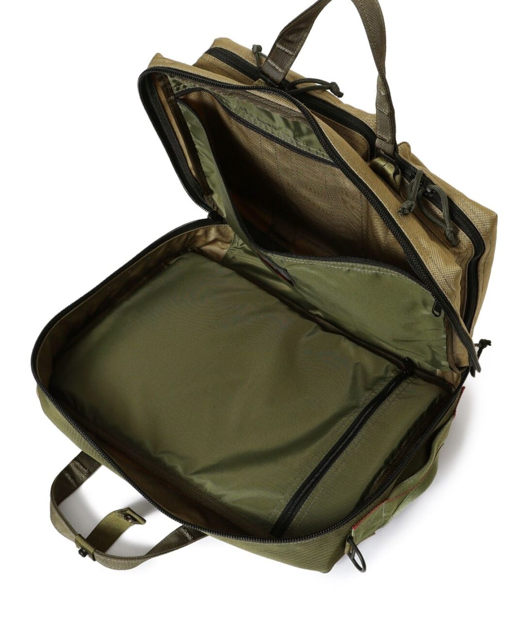 BRIEFING × BEAMS PLUS / 別注 3WAY BAG KHAKI & FLEET MESSENGER BAG KHAKI が発売 (ブリーフィング ビームス プラス)