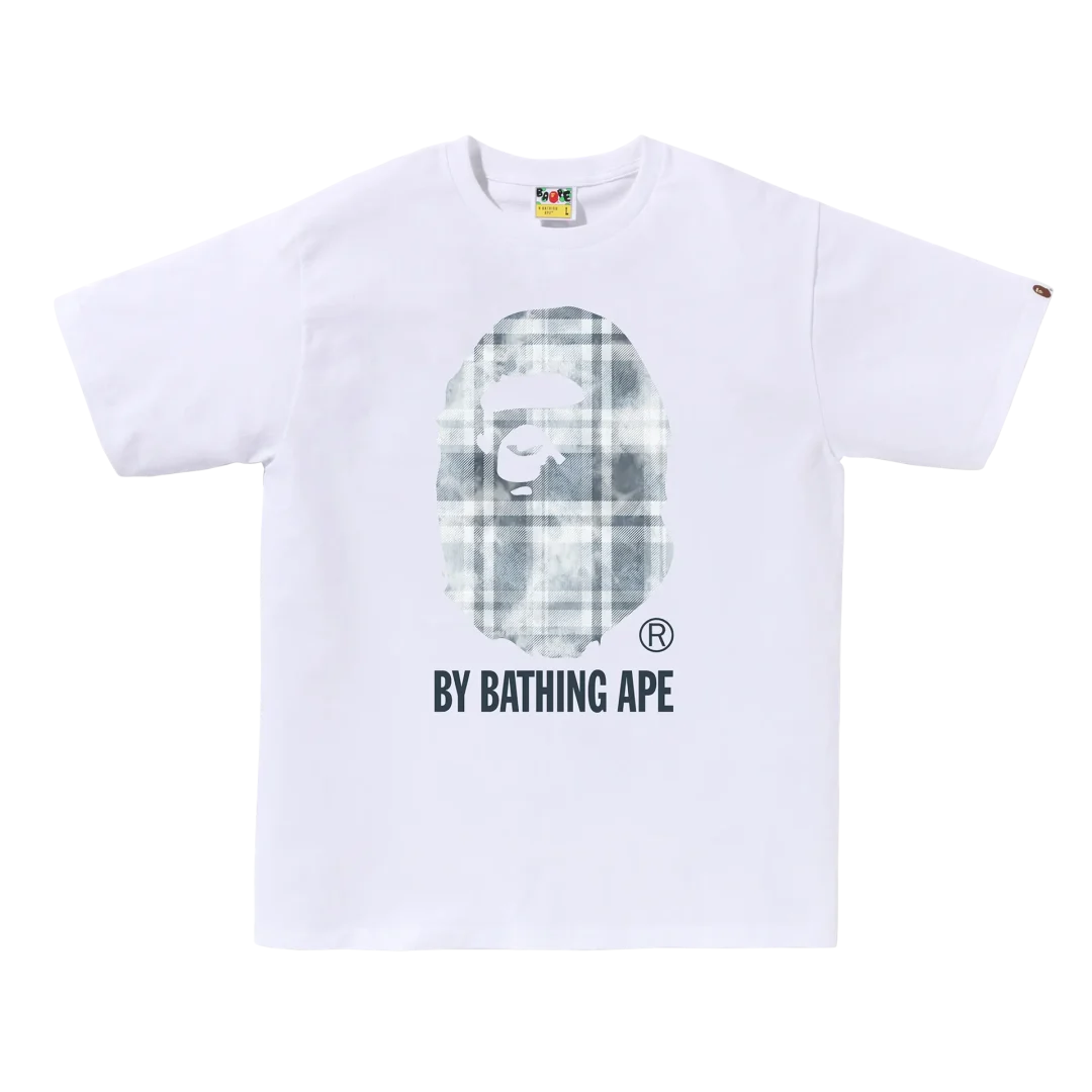 A BATHING APE の定番デザインにブリーチ加工でアクセントを施した”BLEACHED BAPE CHECK”が、2024年 3/2 発売 (ア ベイシング エイプ)