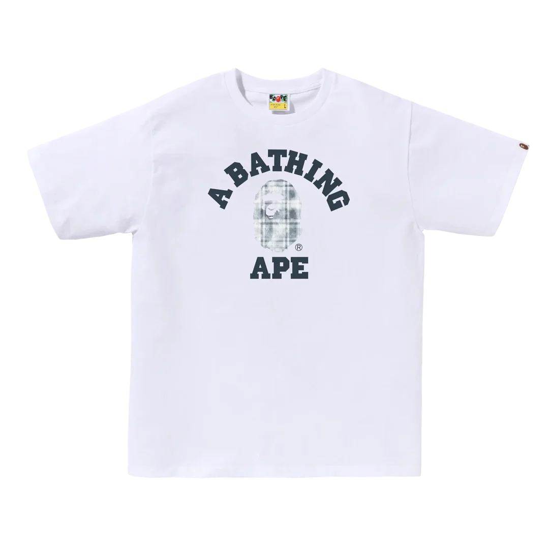 A BATHING APE の定番デザインにブリーチ加工でアクセントを施した”BLEACHED BAPE CHECK”が、2024年 3/2 発売 (ア ベイシング エイプ)