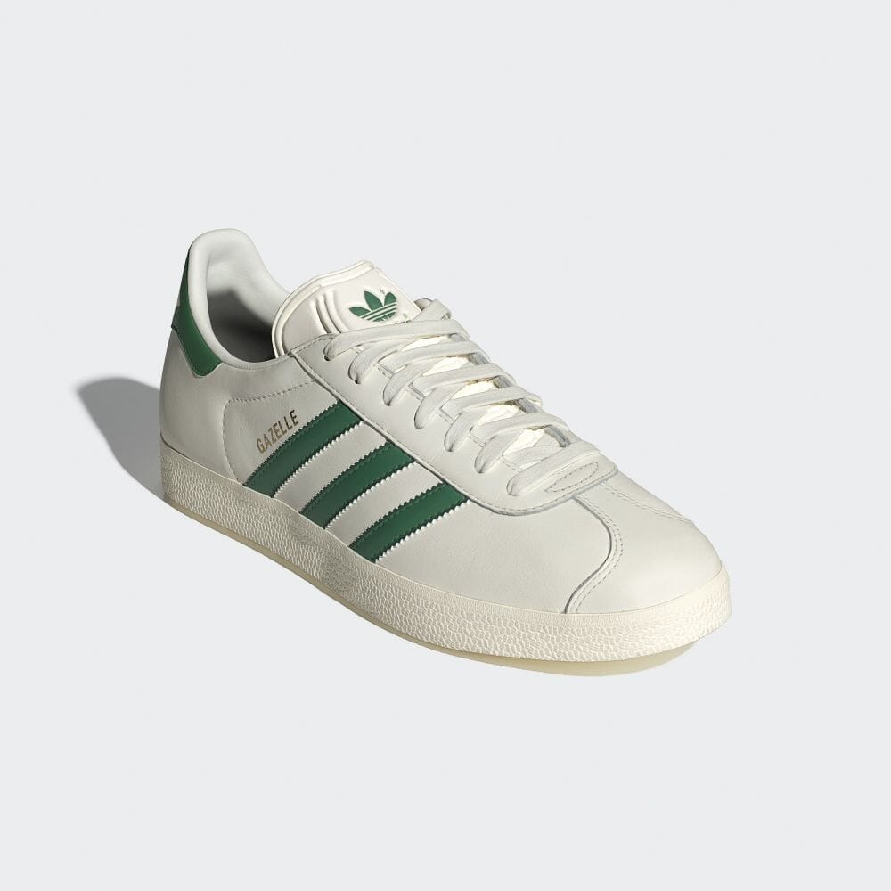 【2024年 3/28 発売】滑らかなアッパーを採用した adidas Originals GAZELLE “Off White/Pre-Loved Green” (アディダス オリジナルス ガゼル “オフホワイト/プリラブドグリーン”) [IG1635]