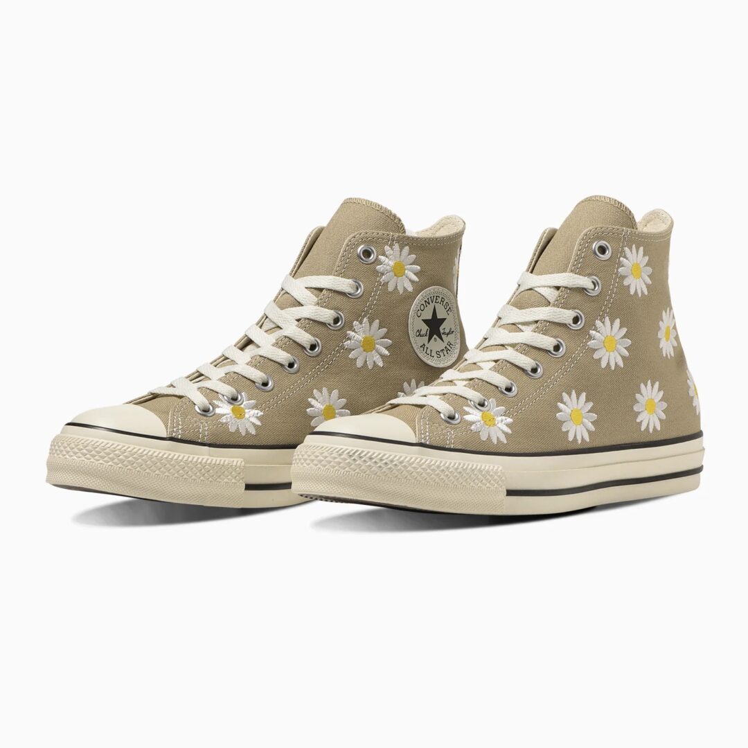 【2024年 3/8 発売】デイジーの刺繍を施した CONVERSE ALL STAR (R) DAISYFLOWER HI (コンバース オールスター デイジーフラワー)