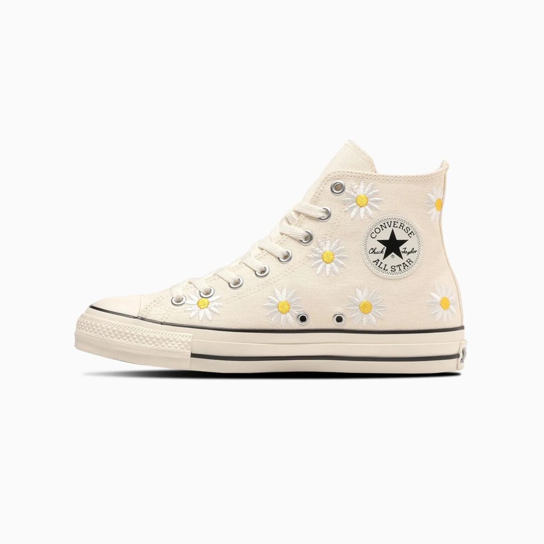 【2024年 3/8 発売】デイジーの刺繍を施した CONVERSE ALL STAR (R) DAISYFLOWER HI (コンバース オールスター デイジーフラワー)