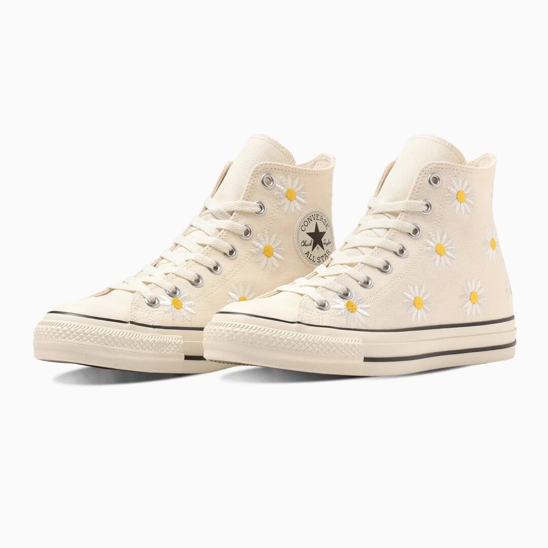 【2024年 3/8 発売】デイジーの刺繍を施した CONVERSE ALL STAR (R) DAISYFLOWER HI (コンバース オールスター デイジーフラワー)