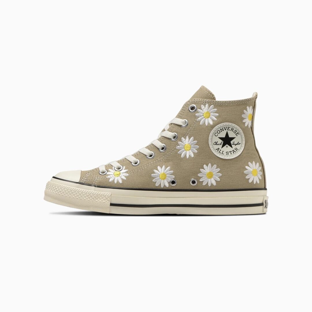 【2024年 3/8 発売】デイジーの刺繍を施した CONVERSE ALL STAR (R) DAISYFLOWER HI (コンバース オールスター デイジーフラワー)