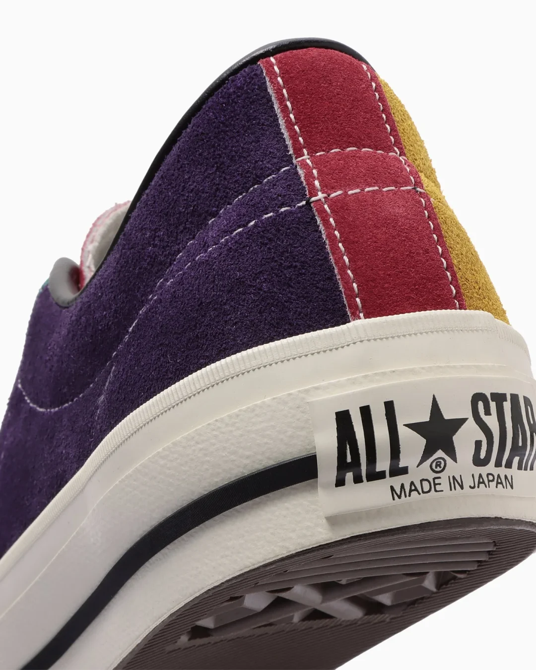 【2024年 3/19 発売】70年代のワンスターOG 4色を両足左右対称で組み合わせた CONVERSE ONE STAR J SUEDE MT (コンバース ワンスター J スエード)