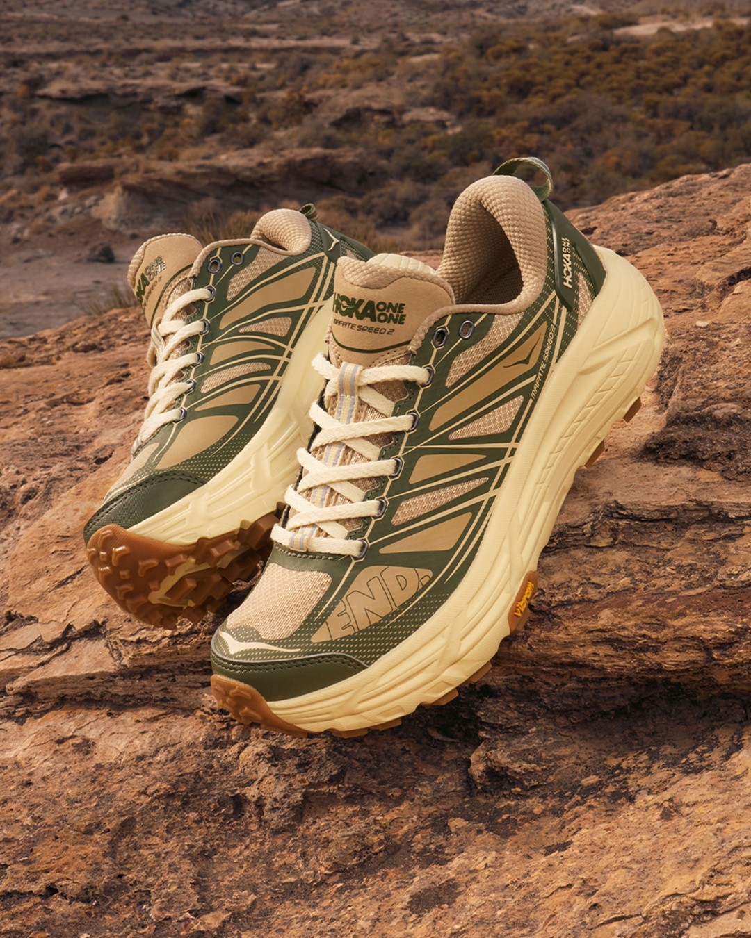 【2024年 3/15 発売】END. × HOKA “OVERLAND” Mafate Speed 2/Kaha Low GTX (エンド ホカ “オーバーランド”)