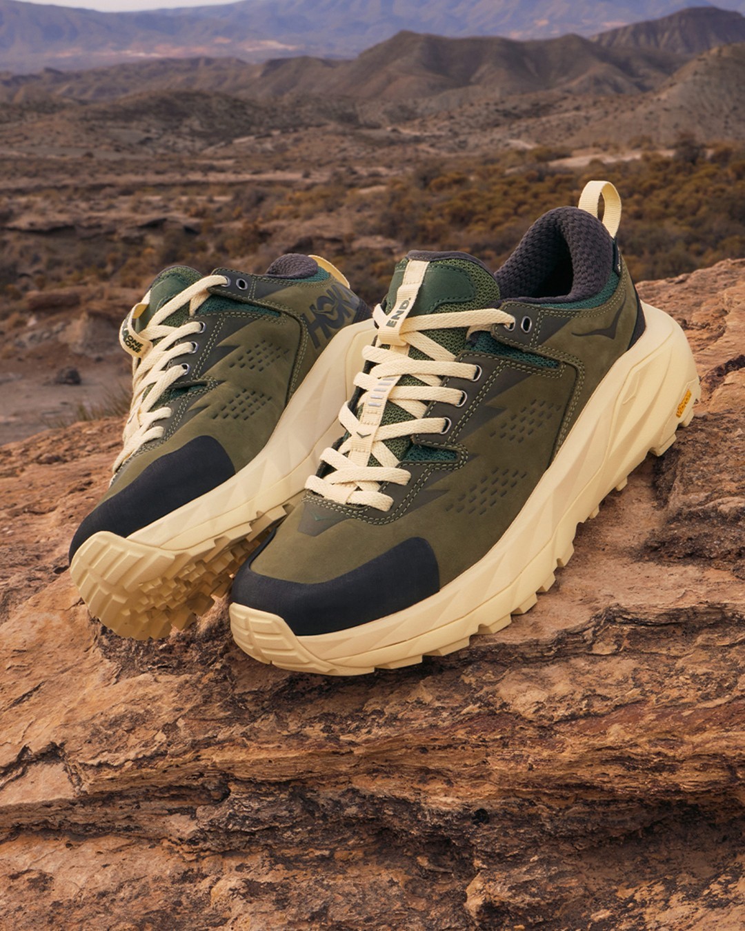 【2024年 3/15 発売】END. × HOKA “OVERLAND” Mafate Speed 2/Kaha Low GTX (エンド ホカ “オーバーランド”)