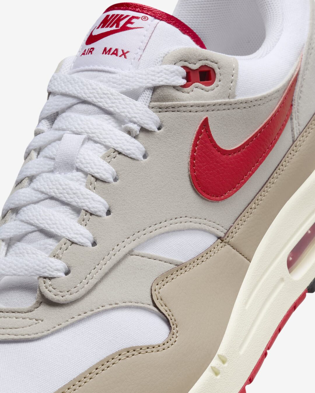 【2024年 3/22 発売】ナイキ エア マックス 1 “ホワイト/クリーム2/ユニバーシティレッド” (NIKE AIR MAX 1 “White/Cream2/University Red”) [HF4312-100]