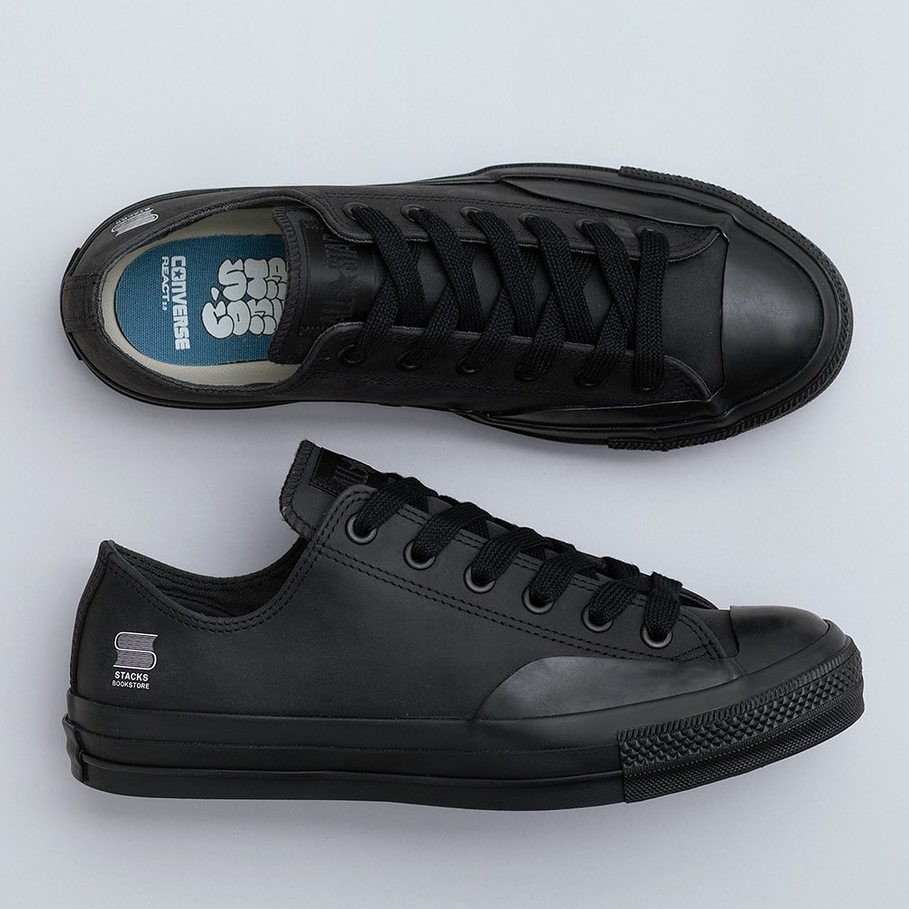 【2024年 3/5 発売】神保町に移転する本屋「stacks bookstore」× CONVERSE ALL STAR (R) OX “Black” (スタックスブックストア コンバース オールスター “ブラック”)