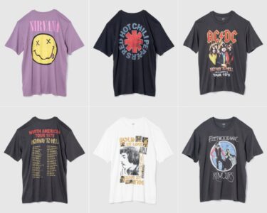 Gap × ニルヴァーナ、レッチリ、ジミヘン、AC/DCとのコラボバンドTEEコレクションが2024年 3/19 発売 (ギャップ)