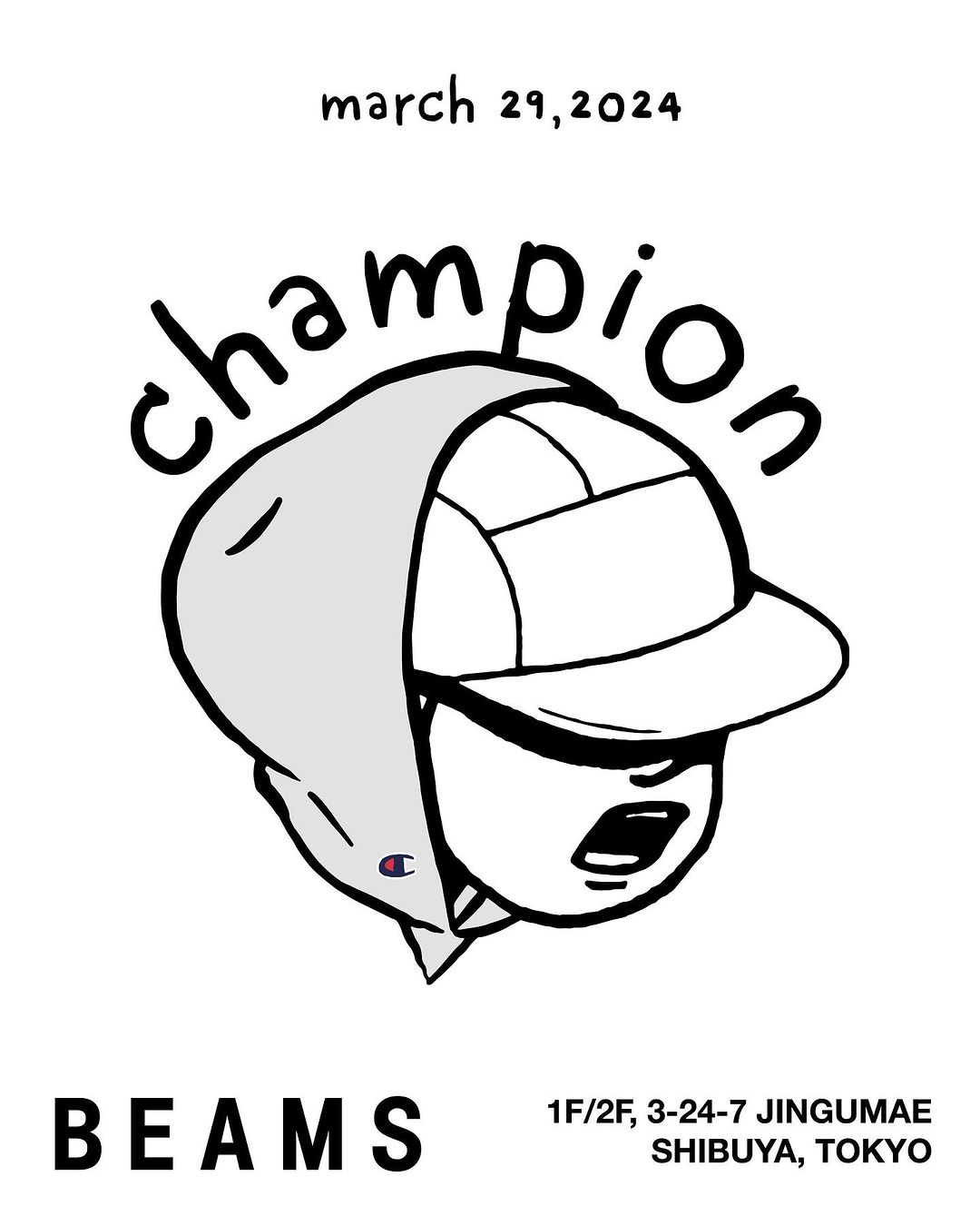 Champion × PAPERBOY × BEAMS クルーネックやフーディなど4点が2024年 3/29 発売 (ペーパーボーイ チャンピオン ビームス)
