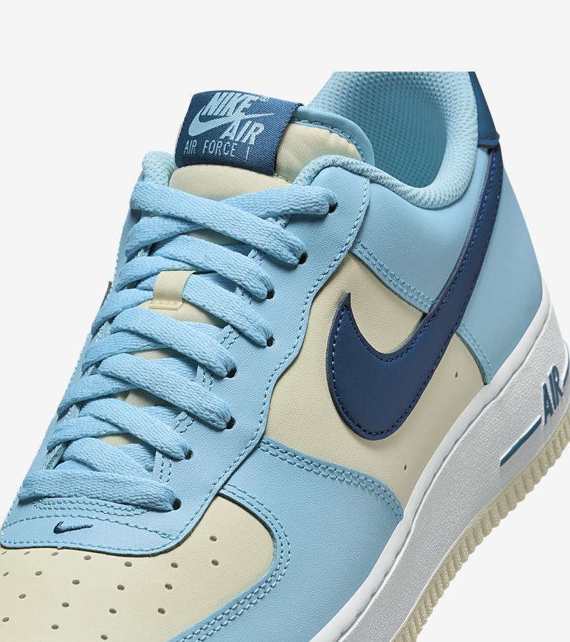 【2024年 発売】ナイキ エア フォース 1 ロー “ホワイト/ユニバーシティブルー/ネイビー” (NIKE AIR FORCE 1 LOW “White/University Blue/Navy”) [HF4837-407]