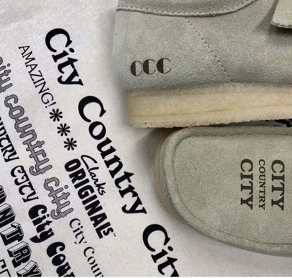 【2024年 3/9 発売】atmos × Clarks Wallabee × CITY COUNTRY CITY (アトモス クラークス ワラビー シティーカントリーシティー)