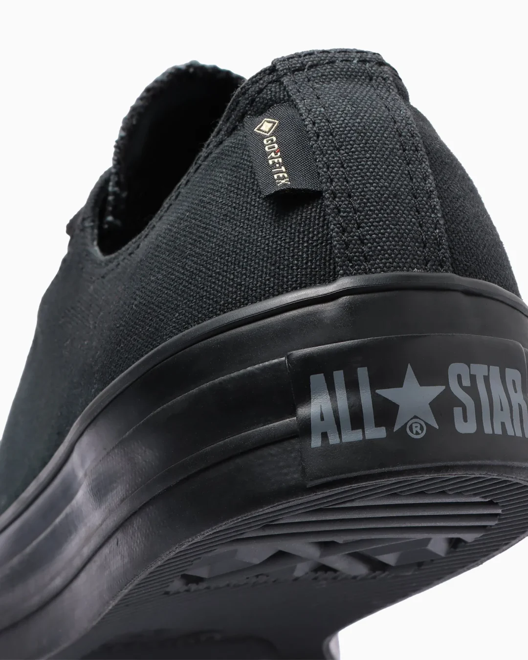 【2024年 3/12 発売】ゴアテックス素材を採用した CONVERSE ALL STAR (R) GORE-TEX OX/HI “Black/Monochrome” (コンバース オールスター)