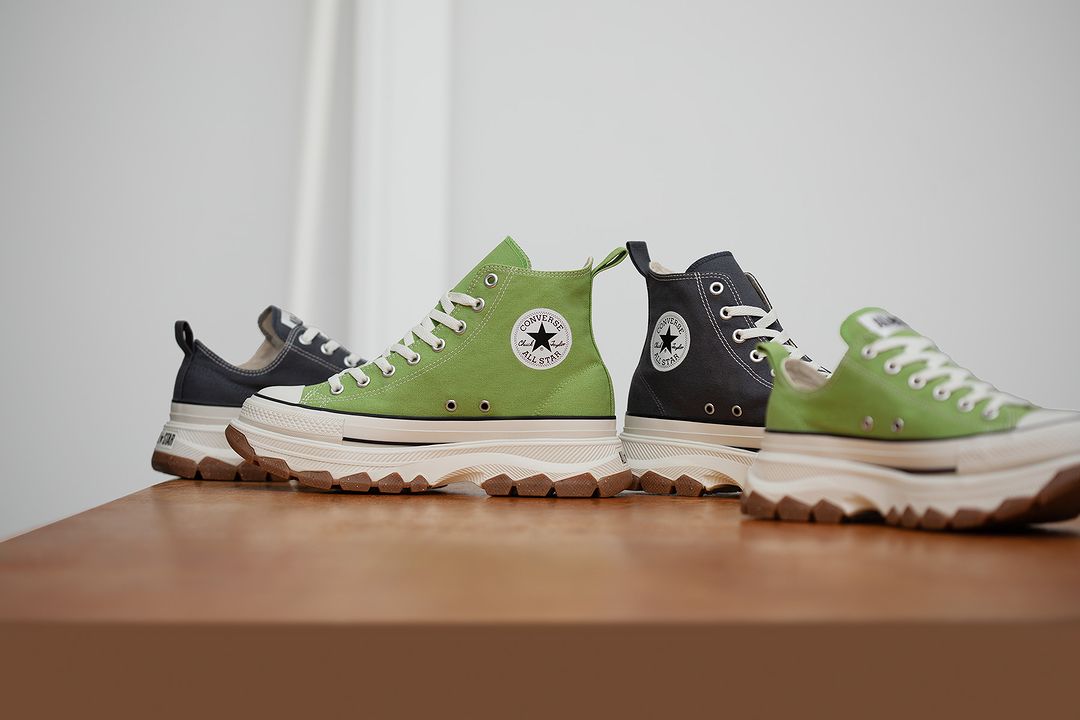 【2024年 3/15 発売】CONVERSE ALL STAR (R) TREKWAVE OX/HI "Grey/Light Green" (コンバース オールスター トレックウエーブ “グレー/ライトグリーン”)