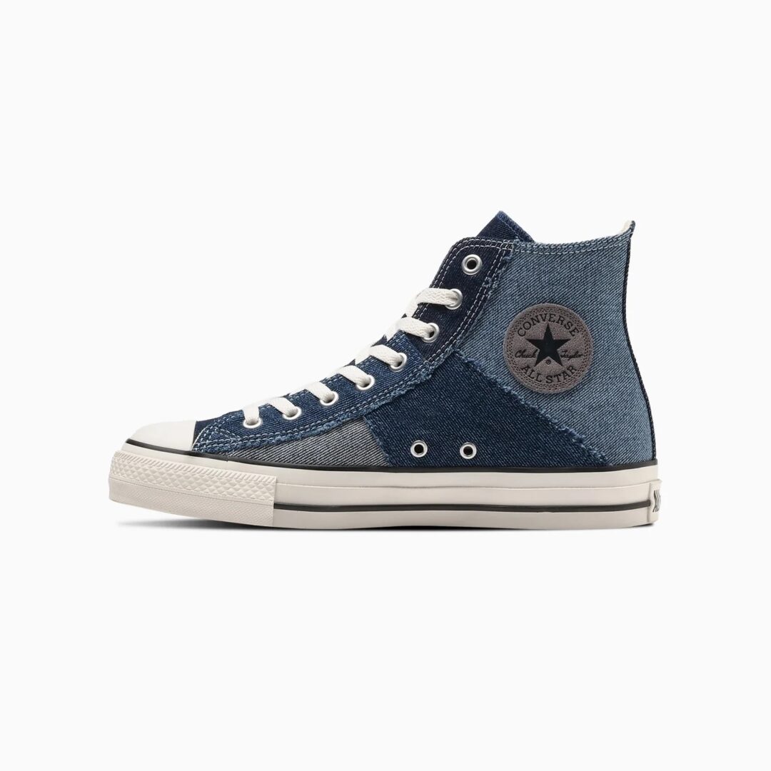 【2024年 3/22 発売】デニム表裏ミックス継ぎ仕様の CONVERSE ALL STAR (R) DENIM PATCHWORK HI (コンバース オールスター デニム パッチワーク)