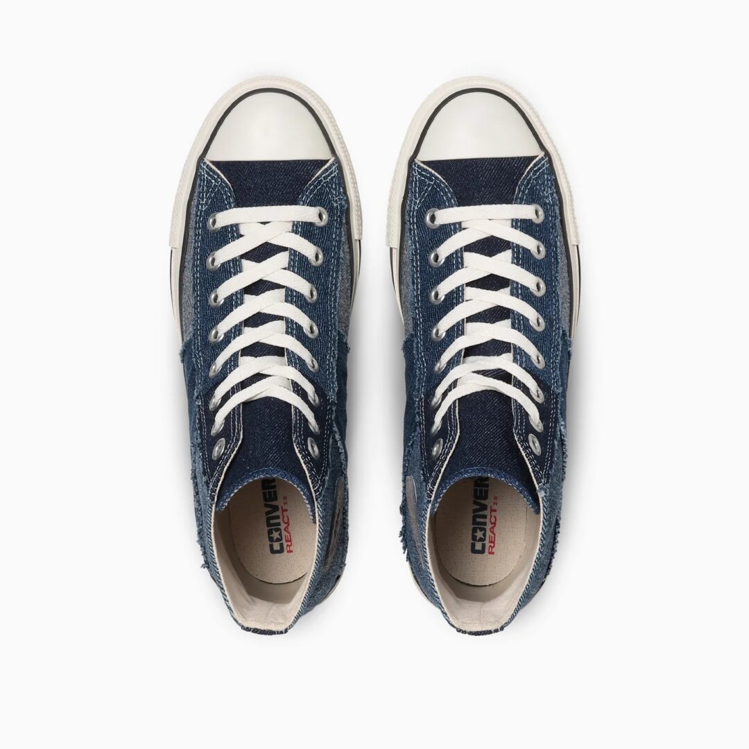 【2024年 3/22 発売】デニム表裏ミックス継ぎ仕様の CONVERSE ALL STAR (R) DENIM PATCHWORK HI (コンバース オールスター デニム パッチワーク)