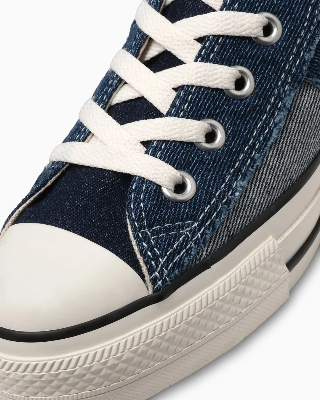 【2024年 3/22 発売】デニム表裏ミックス継ぎ仕様の CONVERSE ALL STAR (R) DENIM PATCHWORK HI (コンバース オールスター デニム パッチワーク)