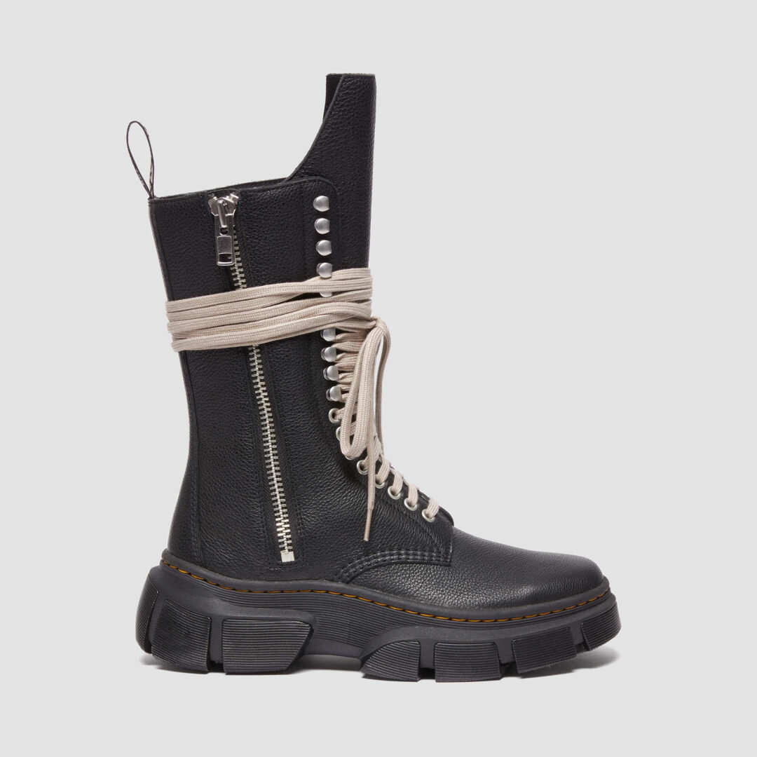 Dr. Martens x RICK OWENS 2024 S/S コラボ第2弾 “Calf Length Boot/Jumbo Lace Boot”が3/7 発売 (ドクターマーチン リック オウエンス 2024年 春夏)