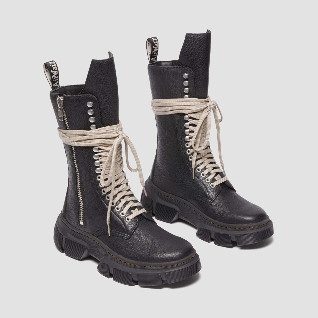 Dr. Martens x RICK OWENS 2024 S/S コラボ第2弾 “Calf Length Boot/Jumbo Lace Boot”が3/7 発売 (ドクターマーチン リック オウエンス 2024年 春夏)