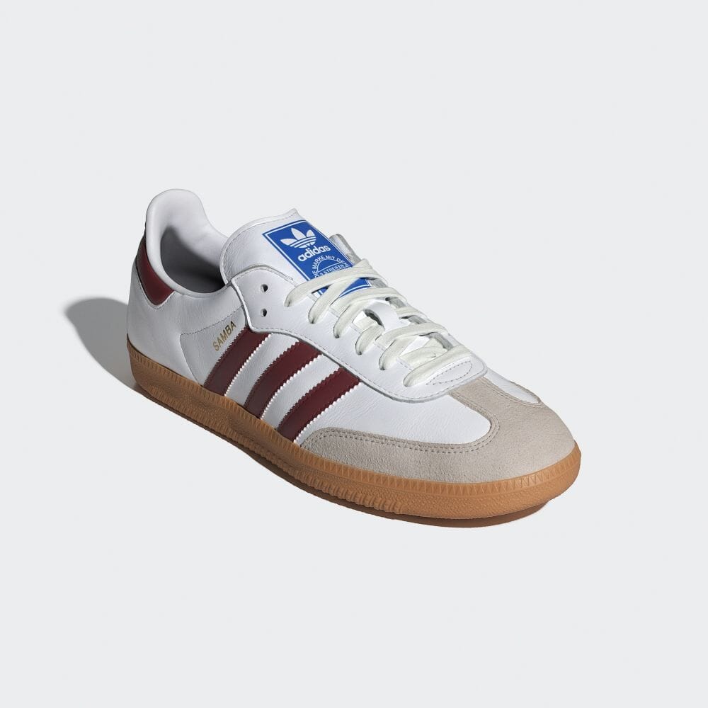 【国内発売】アディダス オリジナルス サンバ OG “ホワイト/カレッジバーガンディ/ガム” (adidas Originals SAMBA OG “White/College Burgundy/Gum”) [IF3813]