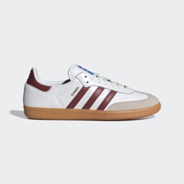 【国内発売】アディダス オリジナルス サンバ OG “ホワイト/カレッジバーガンディ/ガム” (adidas Originals SAMBA OG “White/College Burgundy/Gum”) [IF3813]