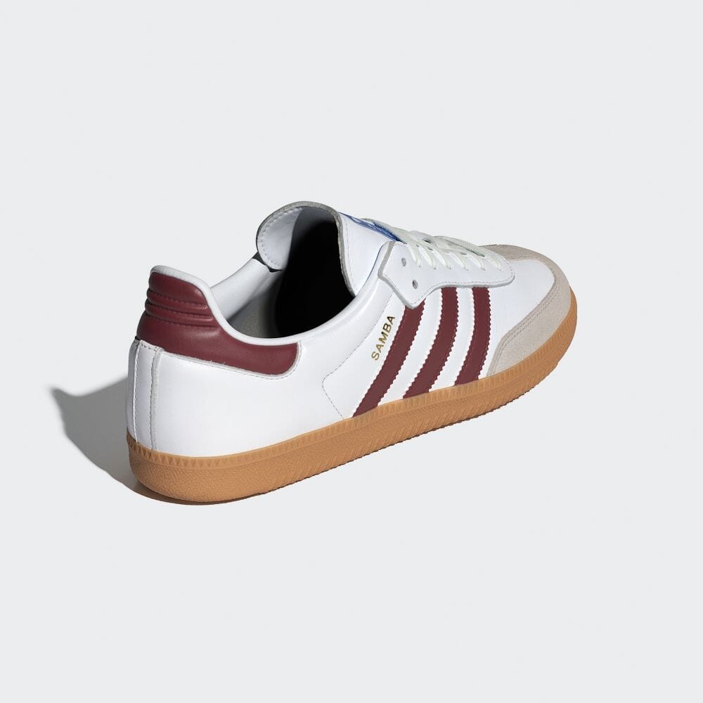 【国内発売】アディダス オリジナルス サンバ OG “ホワイト/カレッジバーガンディ/ガム” (adidas Originals SAMBA OG “White/College Burgundy/Gum”) [IF3813]