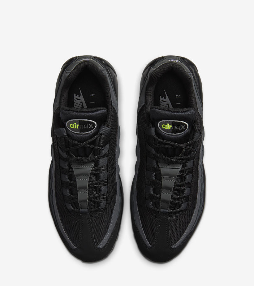 【2024年 ホリデーシーズン 発売予定】NIKE AIR MAX 95 “Retro Logo/Black/Volt” (ナイキ エア マックス 95 “レトロロゴ/ブラック/ボルト”) [CV1635-002]