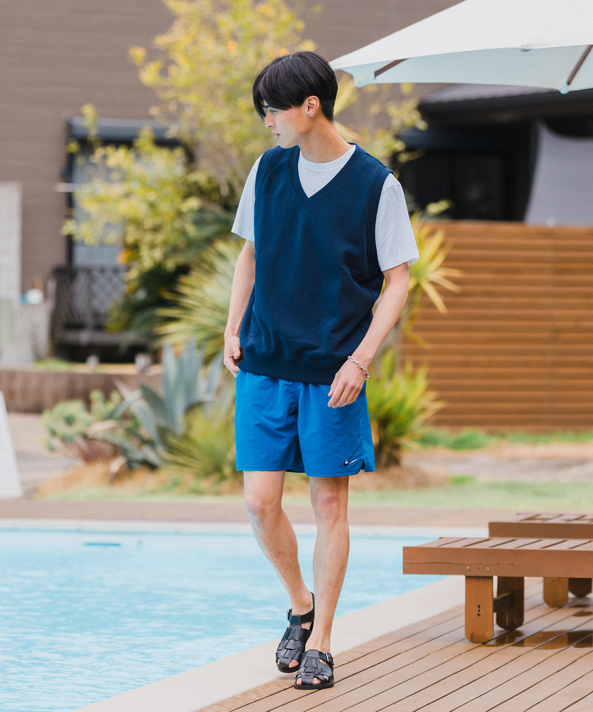 【2024年 4/19 発売】NIKE SWIM ショーツ × EDIFICE 30周年 Swash print boardshorts (水陸着用可能 エディフィス ナイキ スウォッシュ プリント ボードショーツ)