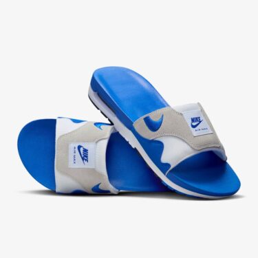 【2024年 4/8 発売】ナイキ エア マックス 1 スライド “ホワイト/ロイヤルブルー” (NIKE AIR MAX 1 SLIDE “White/Royal Blue”) [FJ4007-100]