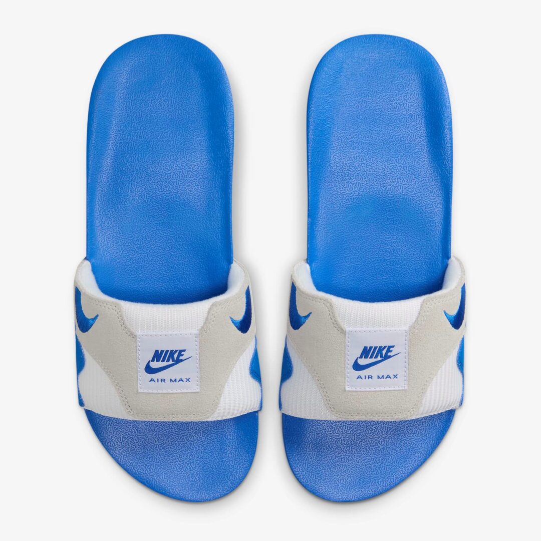 【2024年 4/8 発売】ナイキ エア マックス 1 スライド “ホワイト/ロイヤルブルー” (NIKE AIR MAX 1 SLIDE “White/Royal Blue”) [FJ4007-100]