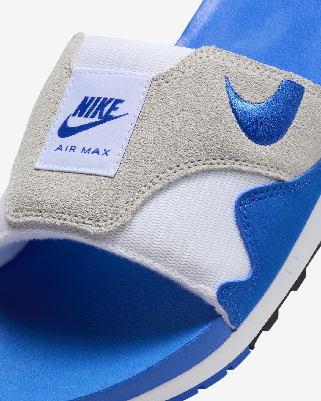 【2024年 4/8 発売】ナイキ エア マックス 1 スライド “ホワイト/ロイヤルブルー” (NIKE AIR MAX 1 SLIDE “White/Royal Blue”) [FJ4007-100]