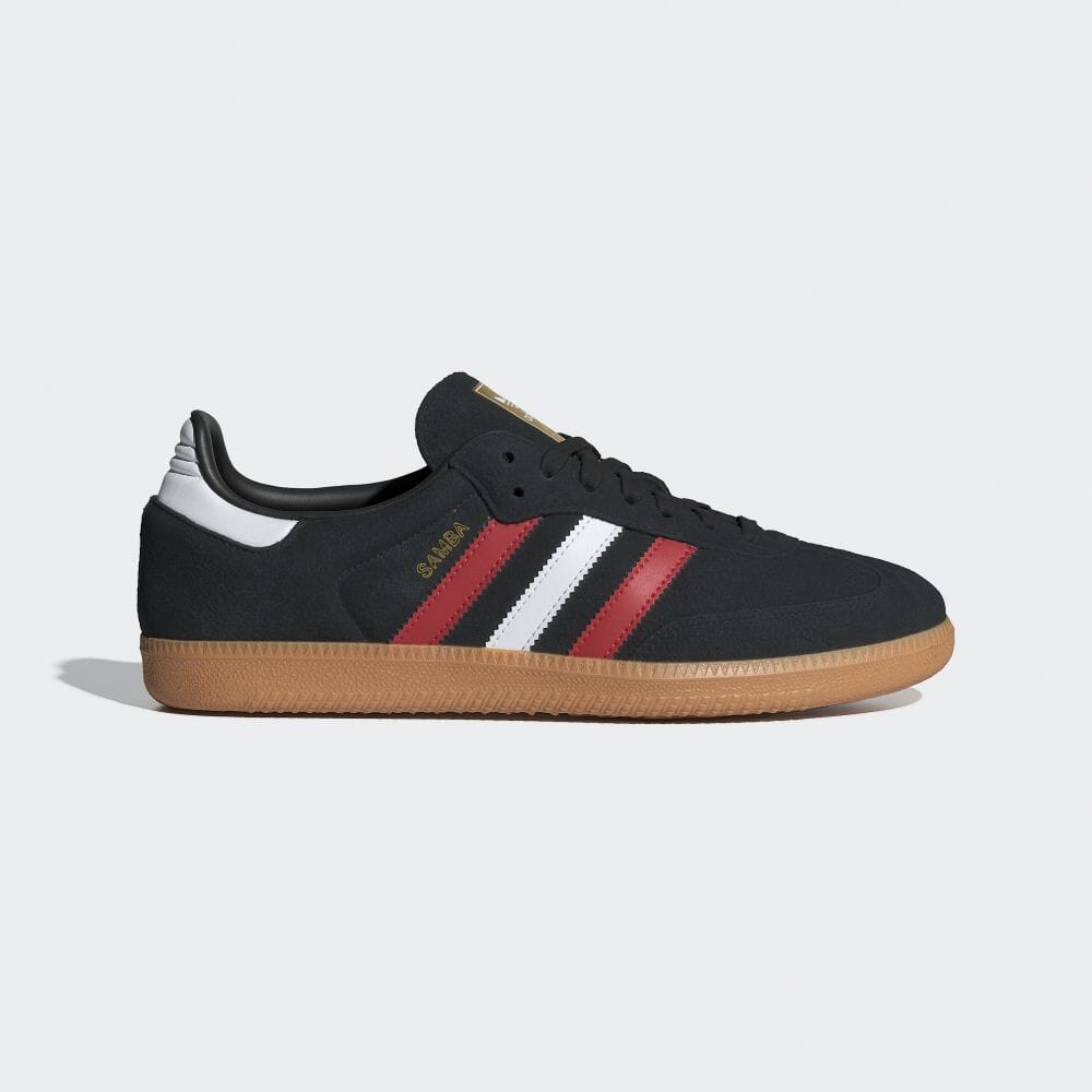 【2024年 4/10 発売】アディダス オリジナルス サンバ OG “コアブラック/ベタースカーレット/ガム” (adidas Originals SAMBA OG “Core Black/Better Scarlet/Gum”) [IG1824]