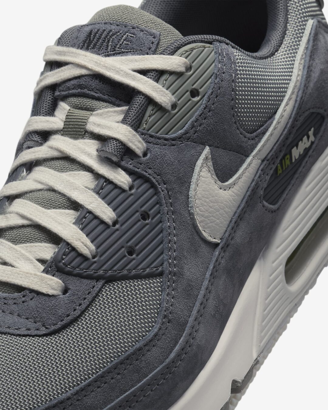 【海外発売】NIKE AIR MAX 90 PREMIUM “Iron Grey/Dark Stucco” (ナイキ エア マックス 90 プレミアム “アイアングレー/ダークスタッコ”) [HJ3989-001]