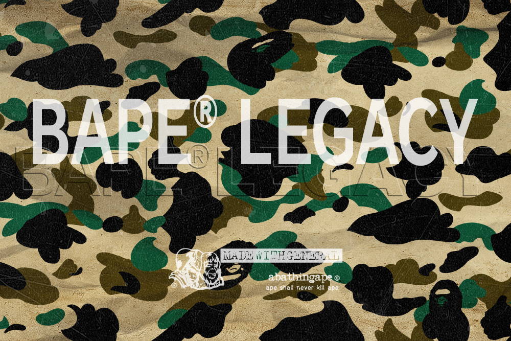 BAPE ブランド設立当時~2000年代前半までに発売したアイテムにフォーカスした「BAPE LEGACY」が2024年 4/6 発売 (A BATHING APE ア ベイシング エイプ)