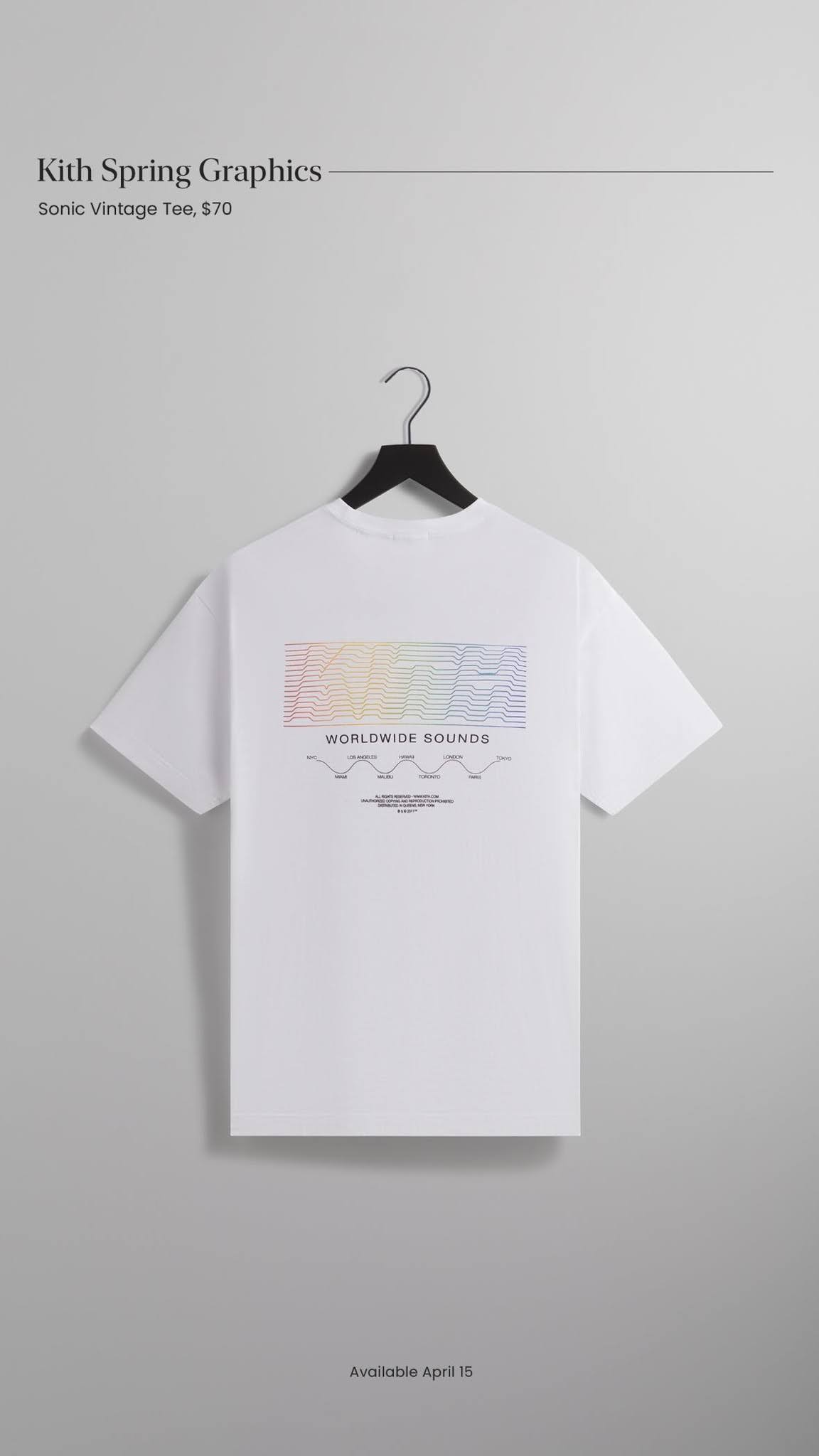 【Kith Spring Graphics Tee】KITH MONDAY PROGRAM 2024年 4/15 発売 (キス スプリング グラフィック)