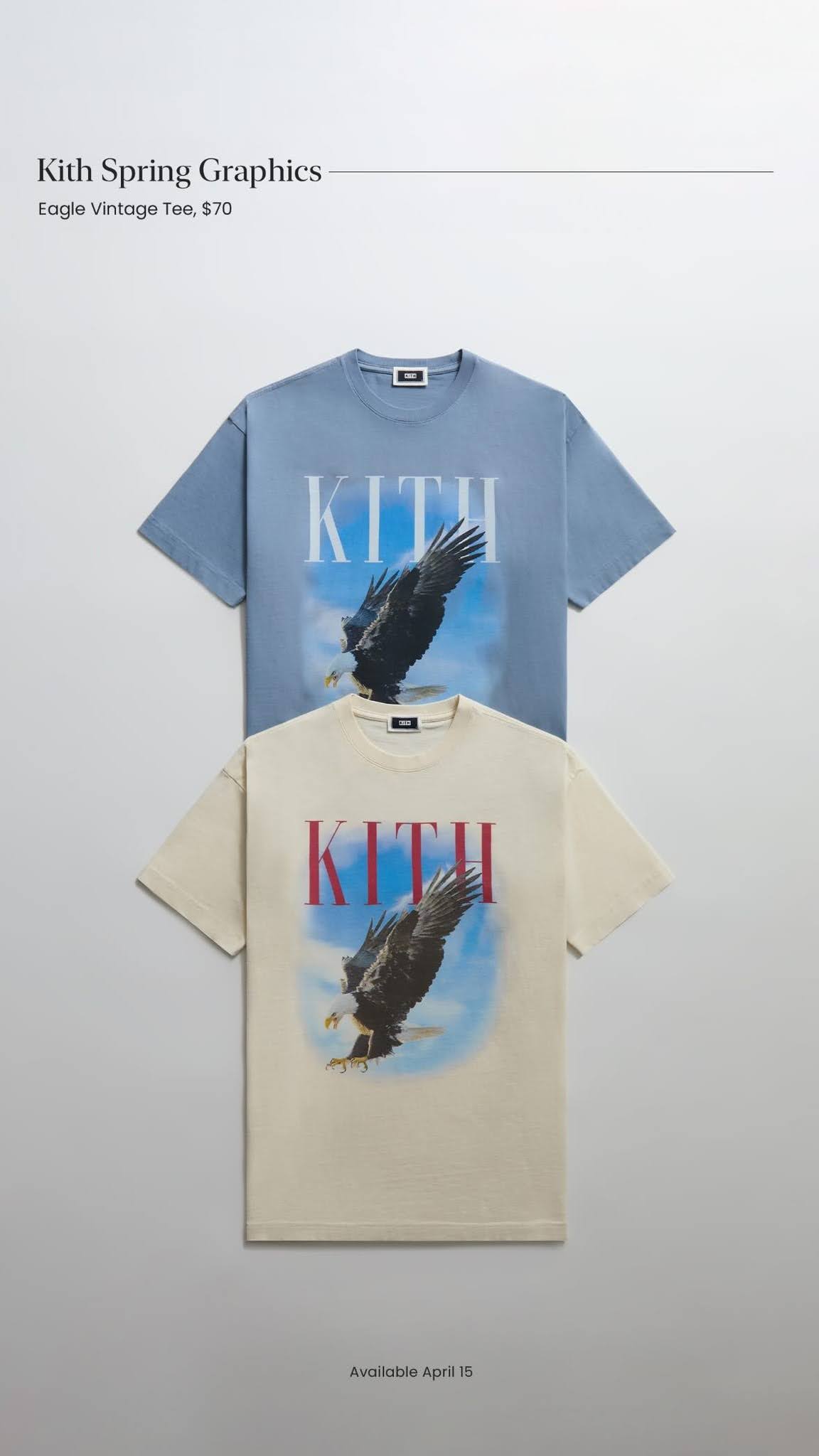 【Kith Spring Graphics Tee】KITH MONDAY PROGRAM 2024年 4/15 発売 (キス スプリング グラフィック)