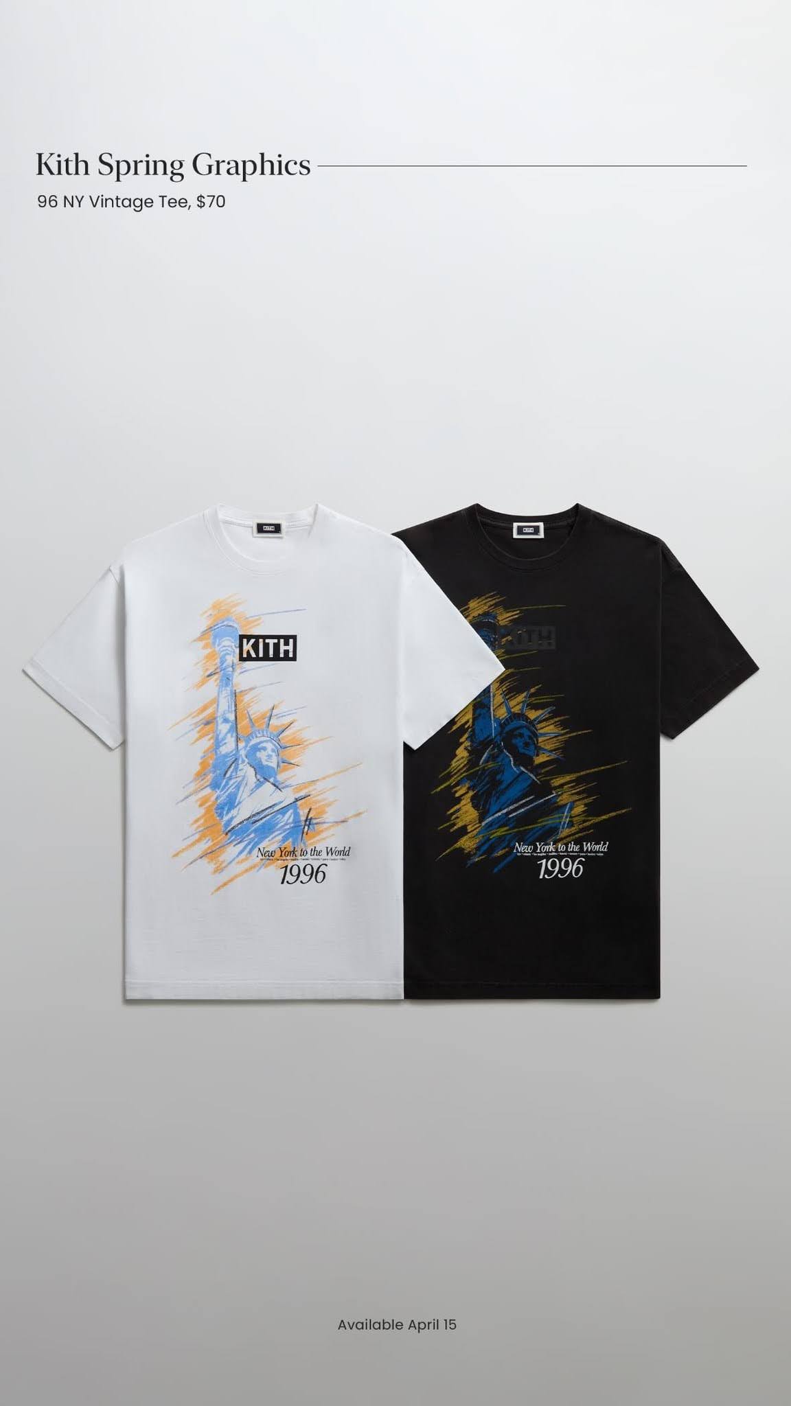 【Kith Spring Graphics Tee】KITH MONDAY PROGRAM 2024年 4/15 発売 (キス スプリング グラフィック)