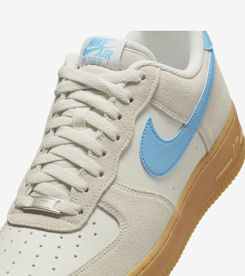 【2024年 7/1 発売】ナイキ エア フォース 1 07 ロー “ファントム/ユニバーシティブルー/ガム” (NIKE AIR FORCE 1 07 LOW “Phantom/University Blue/Gum Yellow”) [FQ8714-003]