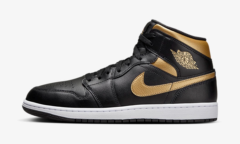 【2024年 発売予定】NIKE AIR JORDAN 1 MID "Black/Metallic Gold" (ナイキ エア ジョーダン 1 ミッド "ブラック/メタリックゴールド") [DQ8426-071]